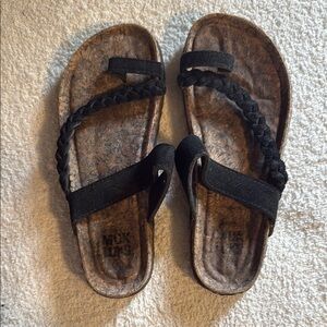 Muk Luks Black Sandals